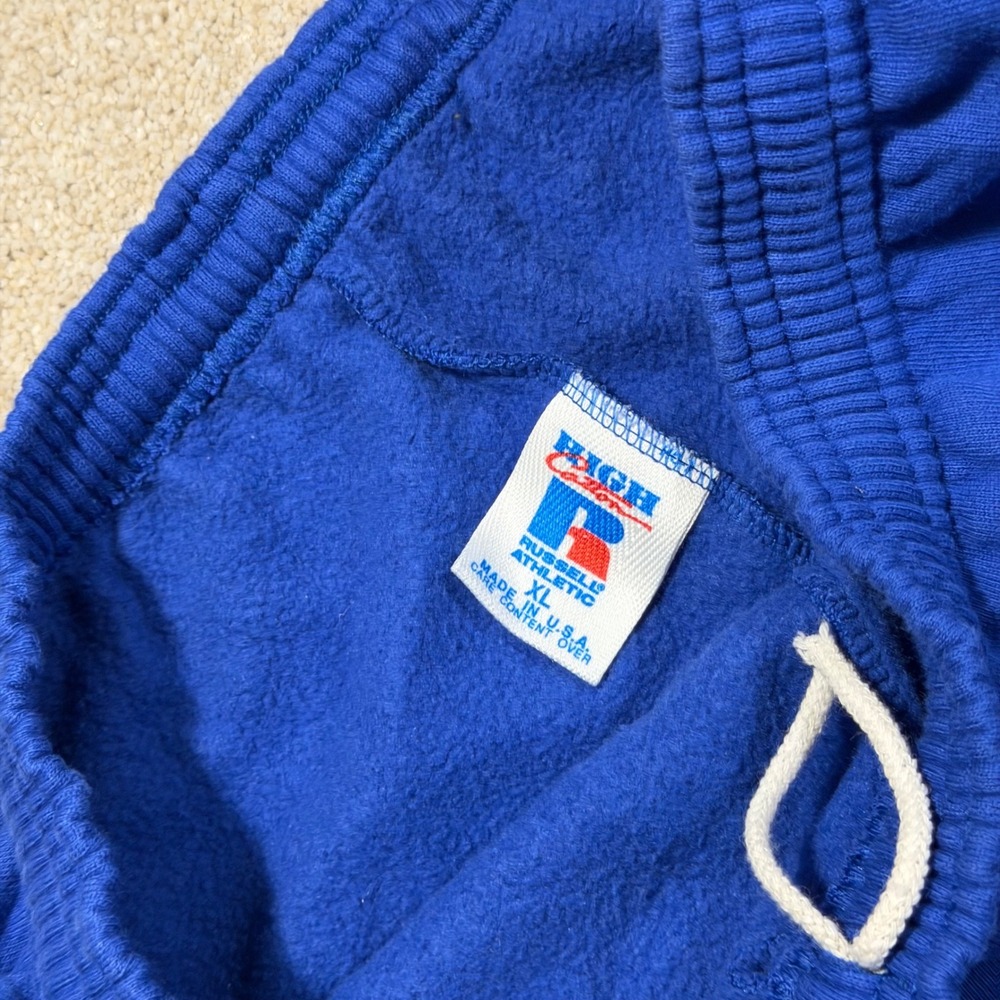 Russell Athletic Sweatpants Mens XL Blue High Cotton Vintage Made in USA Joggers - Picture 3 of 8
